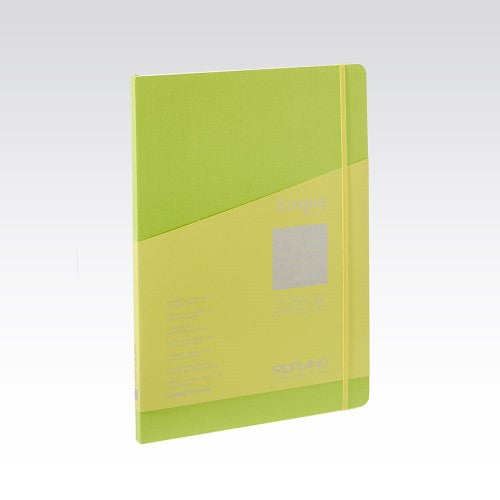 Fabriano Ecoqua Plus Stitch 90gsm Lined A4 Notebooks LINED A4 LIME 80 SHT