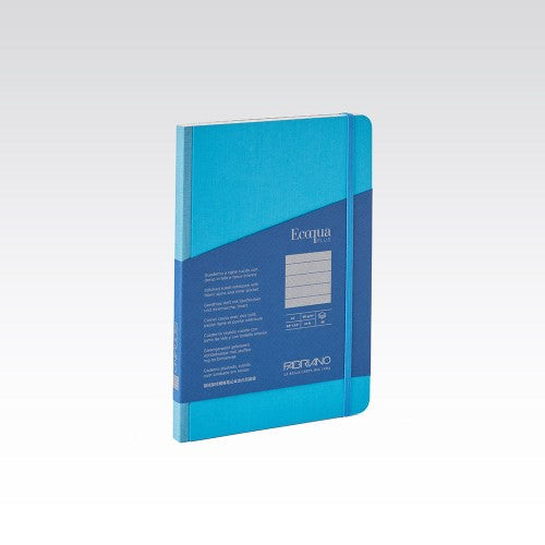 Fabriano Ecoqua Plus Fabric 90gsm Lined A5 Notebooks LINED A5 TURQUOISE 80 SHT