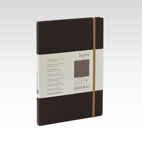 Fabriano Ispira Hard Cover 85gsm Dots A5 Notebooks DOTS A5 BROWN 96 SHT