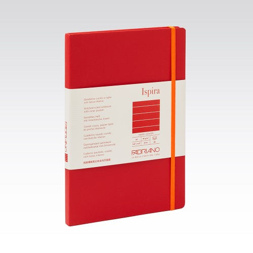 Fabriano Ispira Hard Cover 85gsm Lined A5 Notebooks LINED A5 RED 96 SHT
