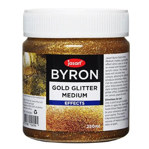 Jasart Byron 250ml Gold Glitter Medium