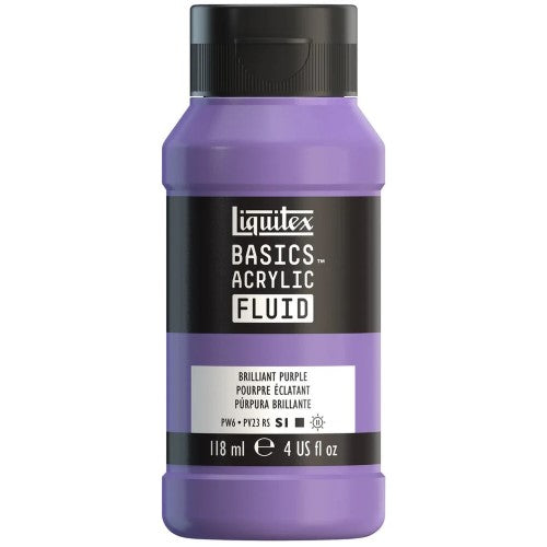 Liquitex Basics Acrylic Fluid Paints 118ml BRILLIANT PURPLE