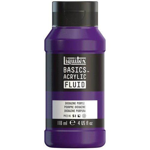 Liquitex Basics Acrylic Fluid Paints 118ml DIOX PURPLE