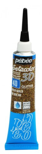 Pebeo 3D Setacolor Paints 20ml RICH GOLD