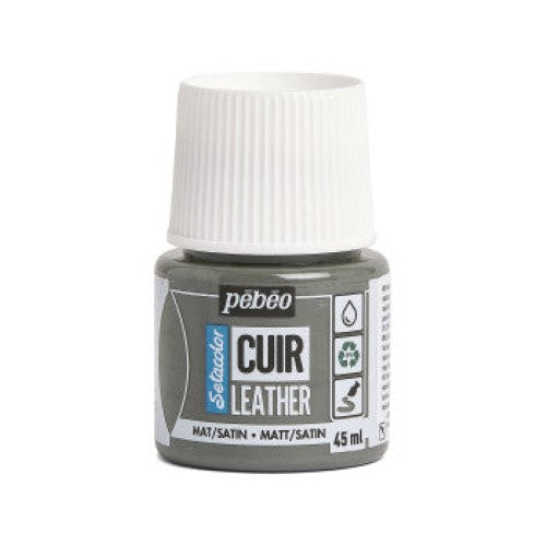Pebeo Setacolor Leather Paints 45ml CONCRETE GREY
