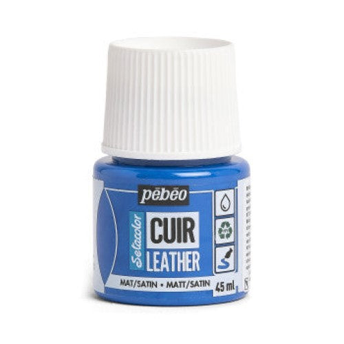 Pebeo Setacolor Leather Paints 45ml OCEAN BLUE