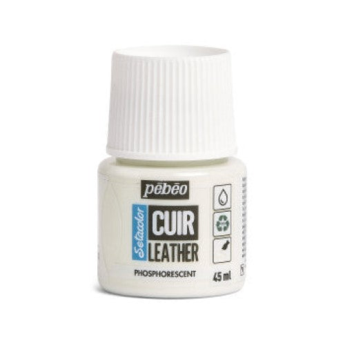 Pebeo Setacolor Leather Paints 45ml PHOSPHORESCENT