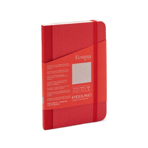Fabric 90gsm Blank Raspberry Notebooks BLANK 9X14CM RASPBERRY 80 SHT