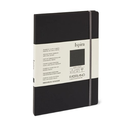 Fabriano Ispira Hard Cover 85gsm Blank Black Notebooks A5 BLACK 96 SHT
