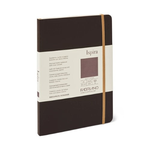 Fabriano Ispira Soft Cover 85gsm Blank Brown Notebooks A5 BROWN 96 SHT
