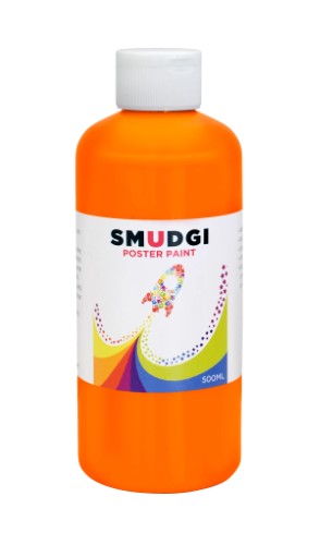 Smudgi Poster Paints 500ml ORANGE