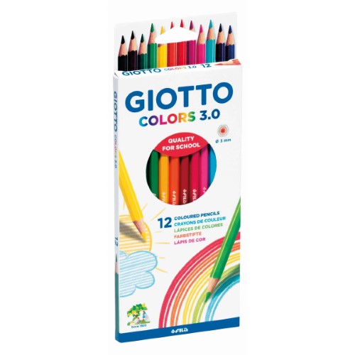 Giotto Colors 3.0 Colouring Pencils PKT 12