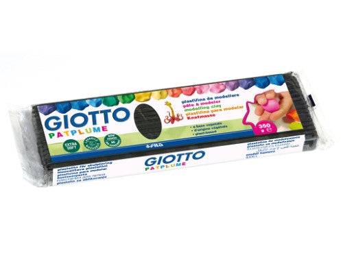 Giotto Patplume Extra Soft 350g Modelling Clay BLACK