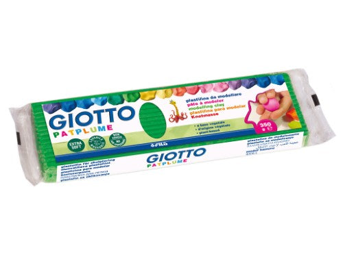Giotto Patplume Extra Soft 350g Modelling Clay LIGHT GREEN