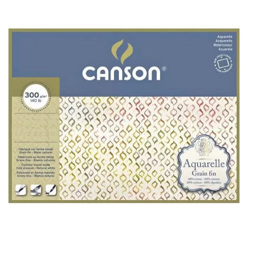 Canson Aquarelle 300gsm 20 Sheets Cold Pressed Pads C400106437