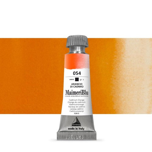 Maimeri Blu Watercolour Paints 12ml CAD ORANGE 054