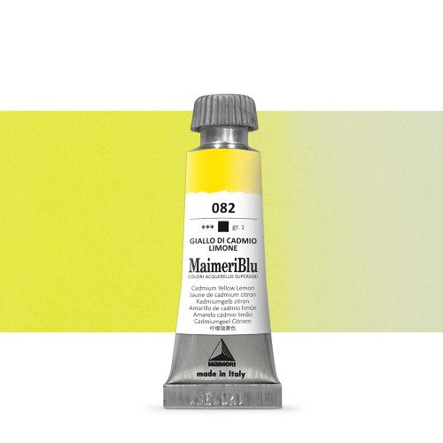 Maimeri Blu Watercolour Paints 12ml CAD YELL LEMON 082
