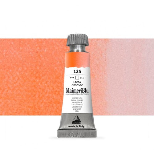 Maimeri Blu Watercolour Paints 12ml ORANGE LAKE 125
