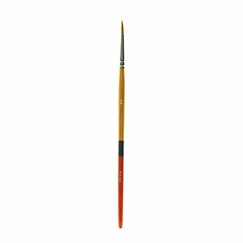 Princeton Snap! 9650 Short Handle Gold Taklon Round Brushes GOLD ROUND 2