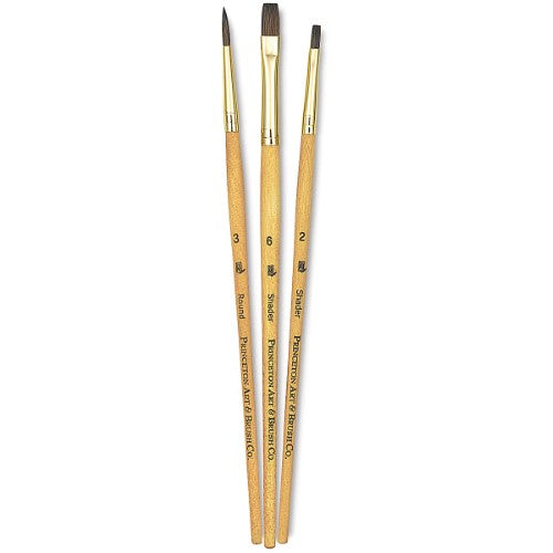 Princeton Real Value Synthetic 9101 Brushes Set Of 3