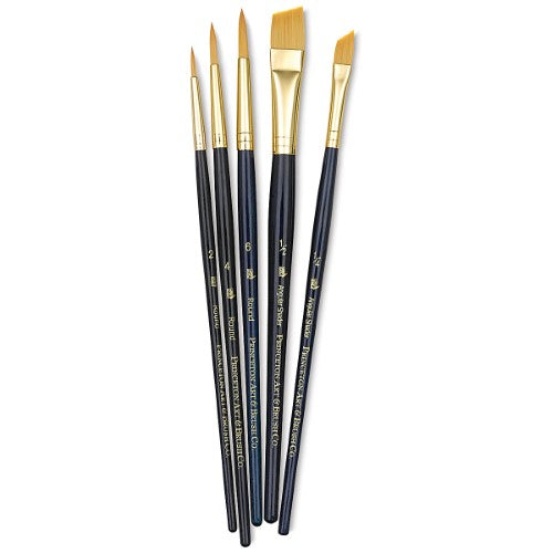 Princeton Real Value Synthetic Golden Taklon 9139 Brushes Set Of 5