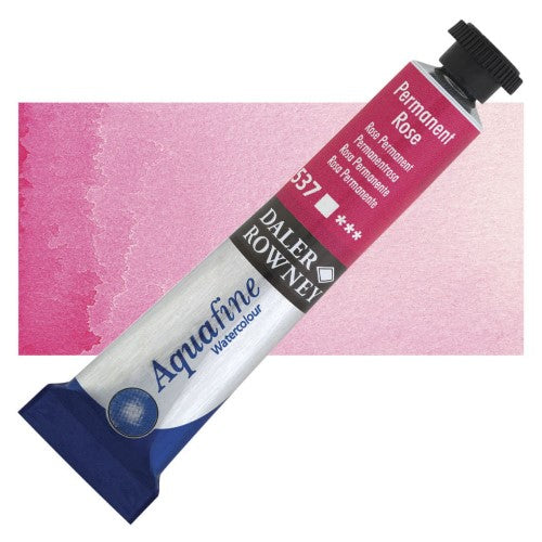 Daler Rowney 8ml Aquafine Watercolour Paints PERANENT ROSE 537