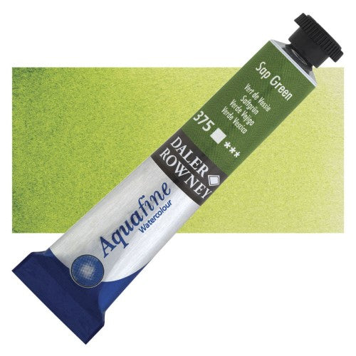 Daler Rowney 8ml Aquafine Watercolour Paints SAP GREEN 375