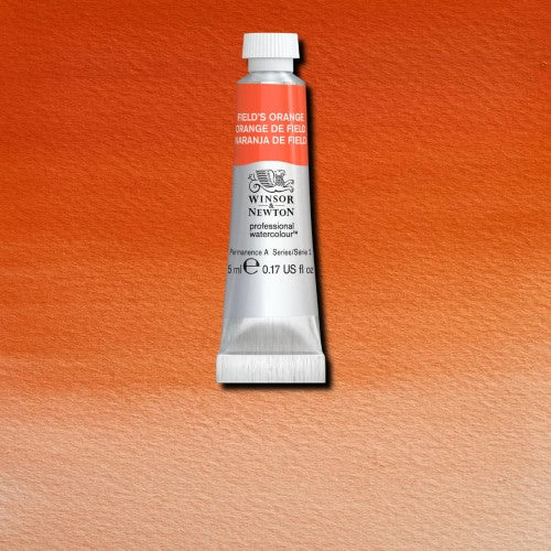 Watercolour Paints 5ml - Winsor & Revival Colours FIELDS ORANGE