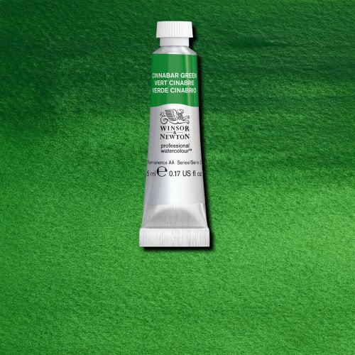 Watercolour Paints 5ml - Winsor & Revival Colours CINNABAR GREEN