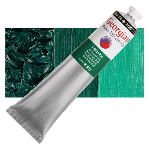 Daler Rowney Georgian Water Mixable Oil Paints 200ml VIRIDIAN HUE 382