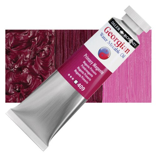Daler Rowney Georgian Water Mixable Oil Paints 37ml PRIMARY MAGENTA 409