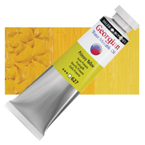 Daler Rowney Georgian Water Mixable Oil Paints 37ml PRIMARY YELLOW 627