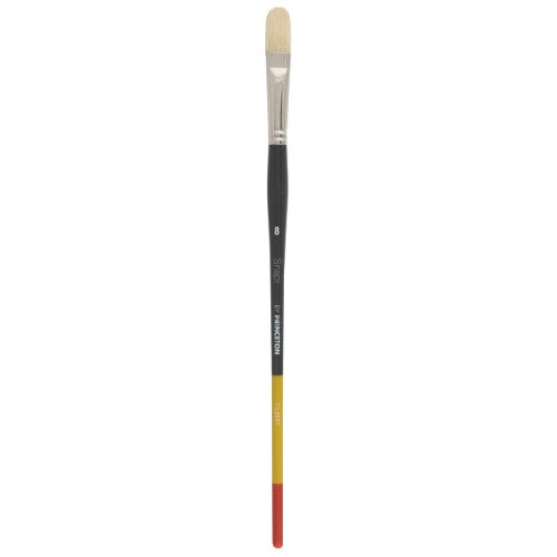 Princeton Snap! 9700 Long Handle Natural Bristle Filbert Brushes NAT FILBERT 8
