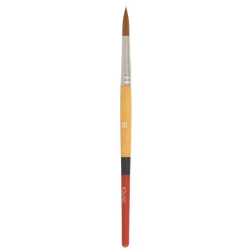 Princeton Snap! 9650 Short Handle Gold Taklon Round Brushes GOLD ROUND 10