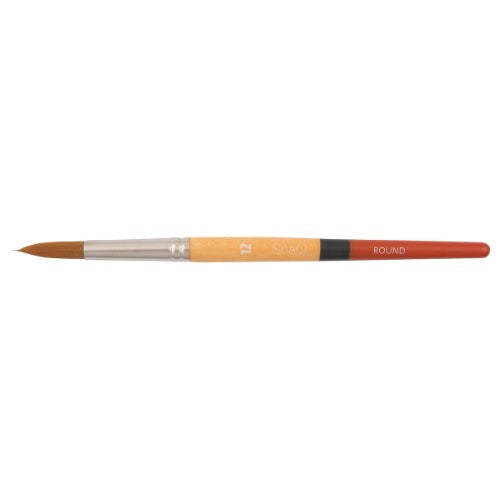 Princeton Snap! 9650 Short Handle Gold Taklon Round Brushes GOLD ROUND 12