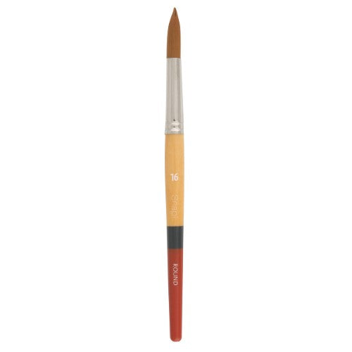 Princeton Snap! 9650 Short Handle Gold Taklon Round Brushes GOLD ROUND 16