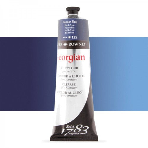 Daler Rowney Georgian Oil Paints 225ml PRUSSIAN BLUE 135