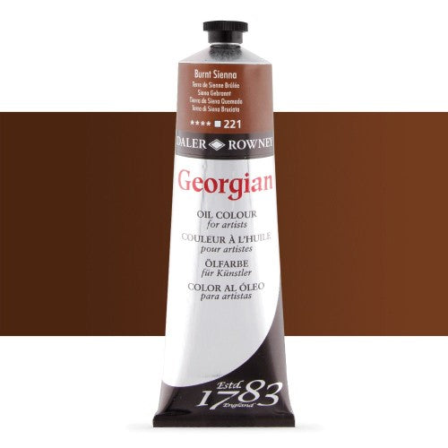 Daler Rowney Georgian Oil Paints 225ml BURNT SIENNA 221