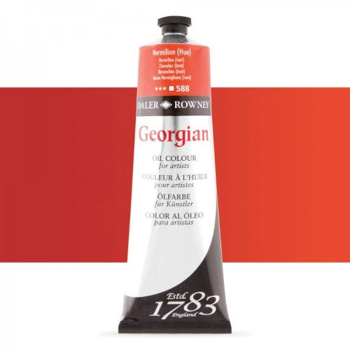 Daler Rowney Georgian Oil Paints 225ml VERMILION HUE 588