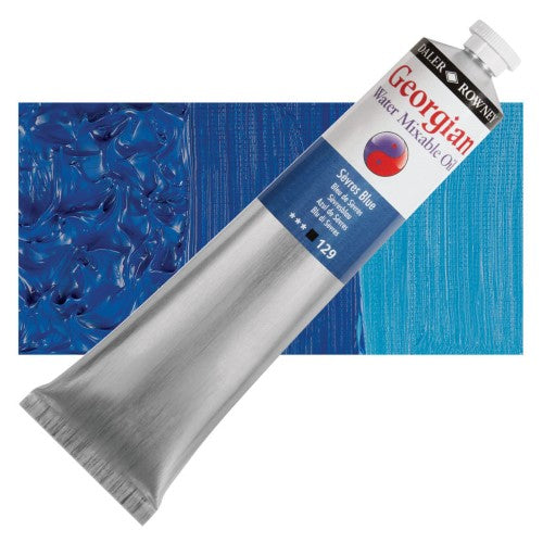 Daler Rowney Georgian Water Mixable Oil Paints 200ml SČVRES BLUE 129