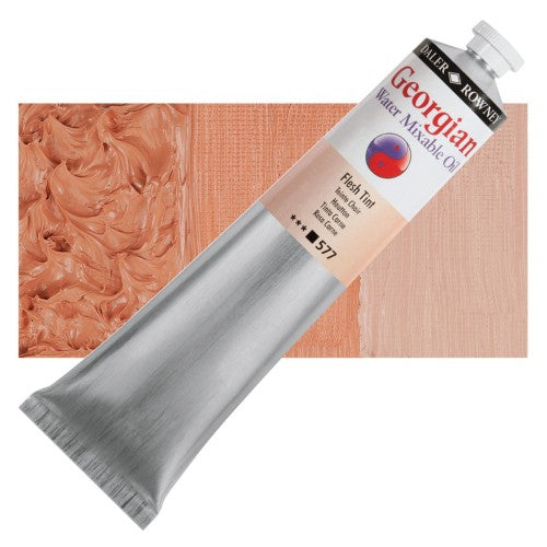 Daler Rowney Georgian Water Mixable Oil Paints 200ml PEACH PINK 577