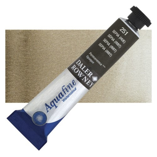 Daler Rowney 8ml Aquafine Watercolour Paints SEPIA HUE 251