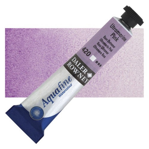 Daler Rowney 8ml Aquafine Watercolour Paints ULTRAMARINE PINK 420