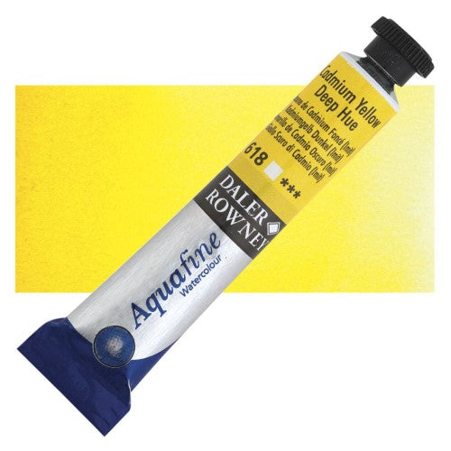 Daler Rowney 8ml Aquafine Watercolour Paints CADMIUM YELLOW DEEP HUE 618