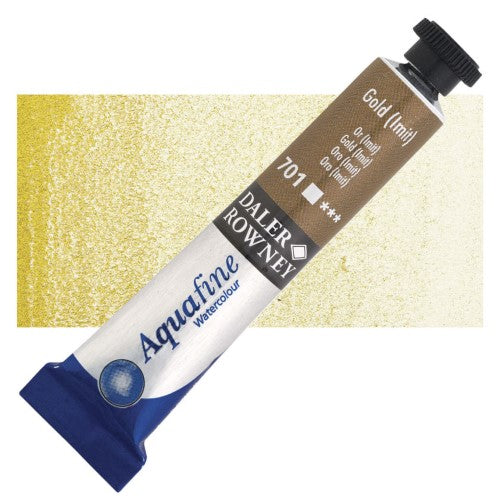 Daler Rowney 8ml Aquafine Watercolour Paints GOLD (IMIT) 701