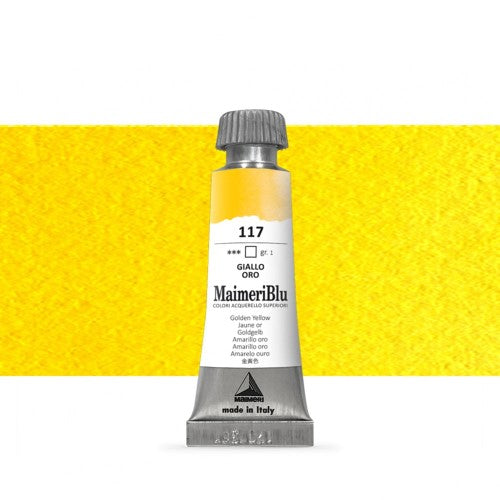 Maimeri Blu Watercolour Paints 12ml GOLDEN YELLOW