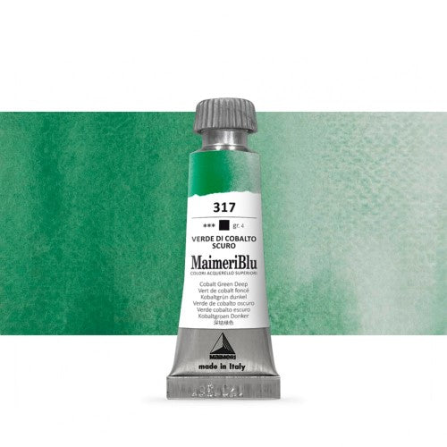 Maimeri Blu Watercolour Paints 12ml COBALT GREEN DEEP