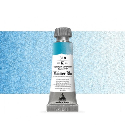 Maimeri Blu Watercolour Paints 12ml COBALT GREEN BLUEISH