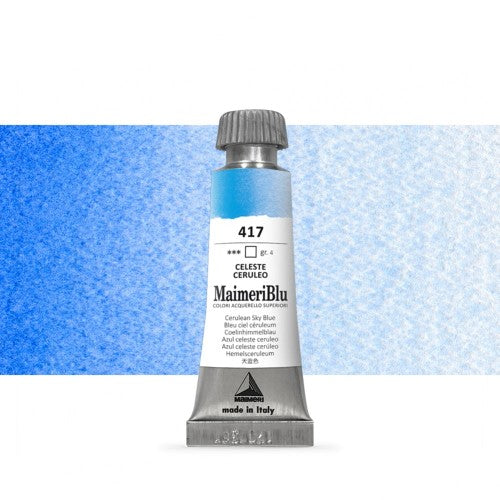 Maimeri Blu Watercolour Paints 12ml CERULEAN SKY BLUE