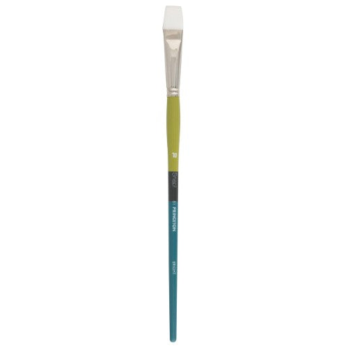 9800 Long Handle White Synthetic Taklon Bright Brushes WHITE BRIGHT 10